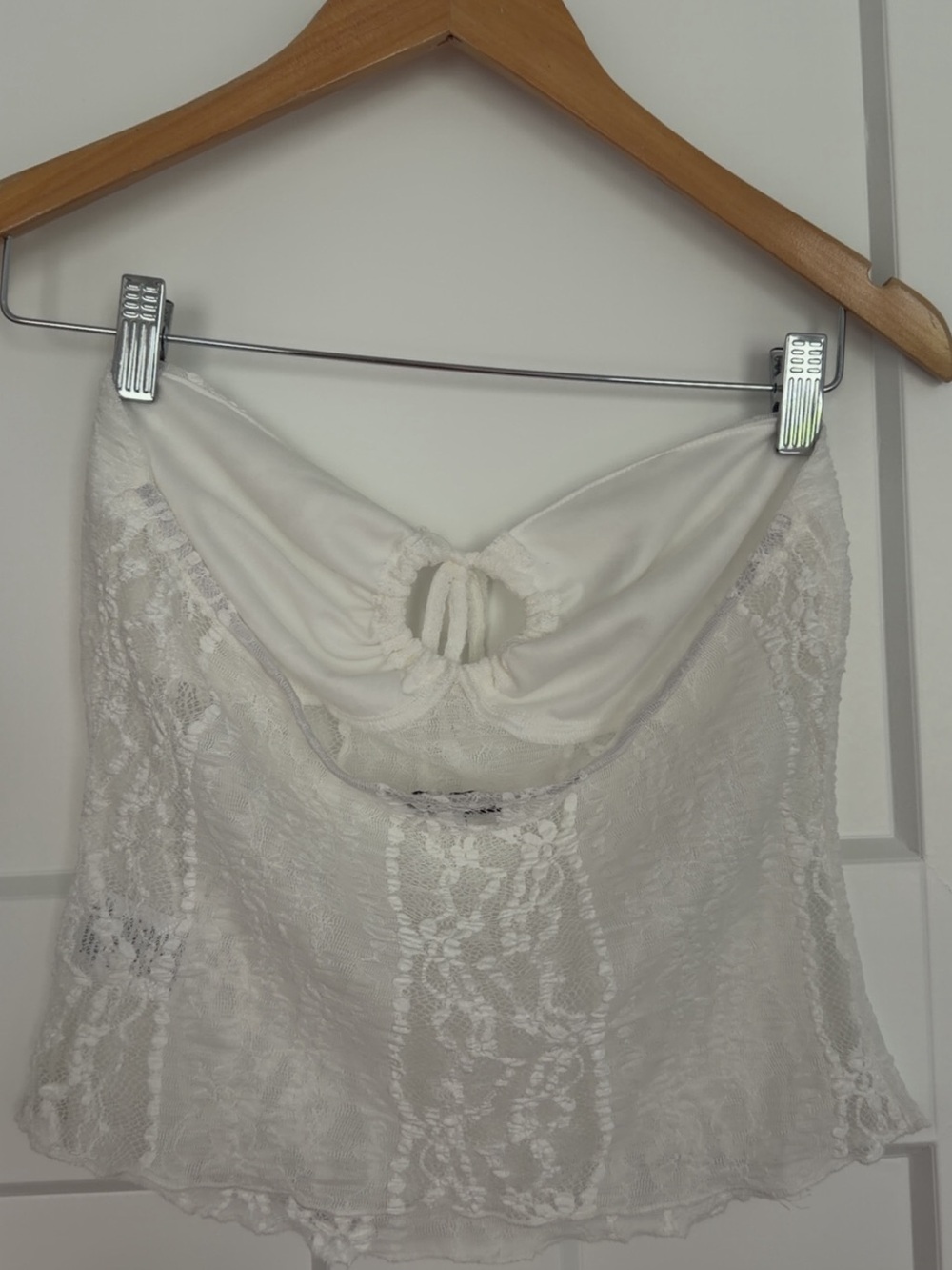 White Lace Maxi Set - WILLOW skirt and Top - Picture 6 of 8